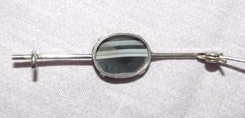 Silver Banded Agate Brooch (3)
