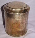 Vintage Brass Lidded Pot.