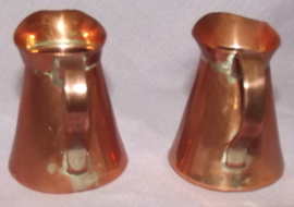 Two Miniature Copper Jugs (2)