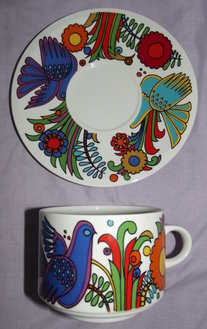 Villeroy and Boch Acapulco Coffee Tea Cup and Saucer (2)