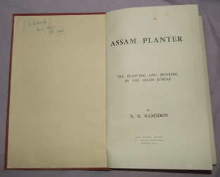 Assam Planter by A R Ramsden 1945 1st Edition (4)