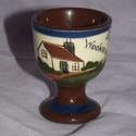Torquay Motto Ware Egg Cup, Wookey Hole.