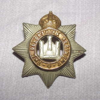 The Devonshire Regiment Cap Badge.