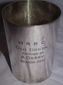 Silver Plated Half Pint Tankard Milton Regis Bowling Club 1932 (2)
