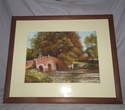 English River Scene Pastel Drawing, signed P W Scarland.