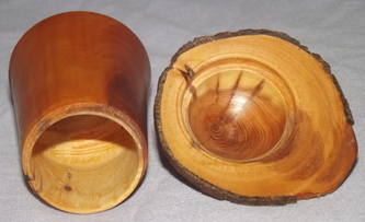Wooden Mushroom Lidded Pot (4)