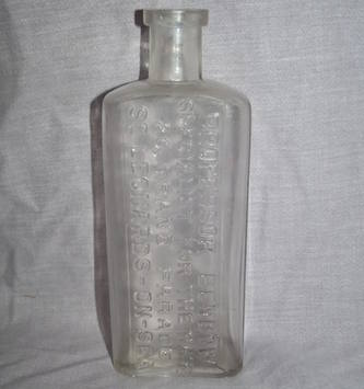 Professor Benbow Victorian Bottle.