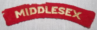Middlesex Shoulder Patch Title