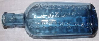 Victorian Woodward Chemist Blue Bottle (2)