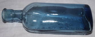Victorian Woodward Chemist Blue Bottle (3)