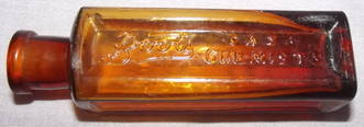 Victorian Amber Glass Boots Bottle (5)