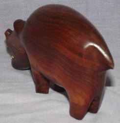 Carved Wooden Hippo (3)