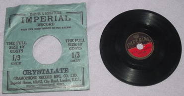 Miniature Imperial 78 rpm Record (2)