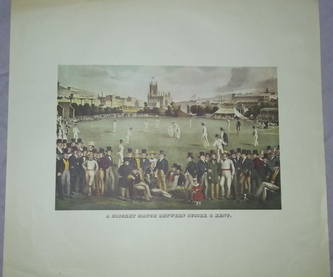 A Cricket Match between Sussex and Kent Print