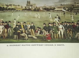 A Cricket Match between Sussex and Kent Print (2)
