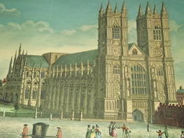 Print of Old London Westminster Abbey and St Margarets Church 1793 (3)