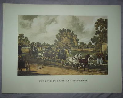 Stage Coach Print, The Four-In-Hand Club, Hyde Park.