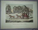 Stage Coach Print, The Mail Coach in a Storm of Snow.