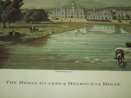 Print of Old London The Horse Guards and Melbourne House 1821 (2)