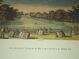 Print of Old London St James Park and Buckingham House 1763 (2)