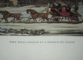 Stage Coach Print The Mail Coach in a Storm of Snow (2)