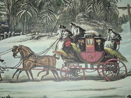 Stage Coach Print The Mail Coach in a Storm of Snow (3)