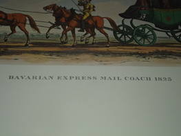 Stage Coach Print Bavarian Express Mail Coach 1825 (2)