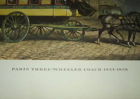 Stage Coach Print Paris Three Wheeler Coach 1824 to 1828 (2)