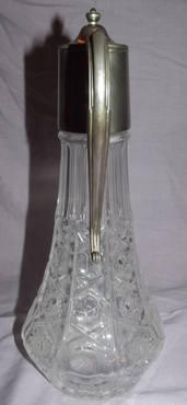 Silver Plated and Glass Claret Jug (8)