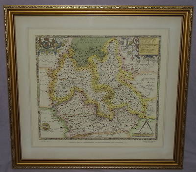 Saxtons Map of Oxfordshire, Buckinghamshire and Berkshire 1574.