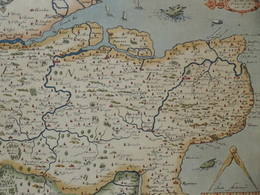 Saxtons Map of Kent Sussex Surrey and Middlesex 1575 (3)