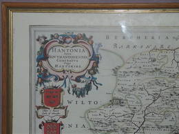 William Blaeu Map of Hampshire 1645 (2)