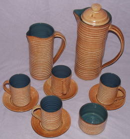 Folkestone Pottery Coffee Set by Marc Goldberger (2)