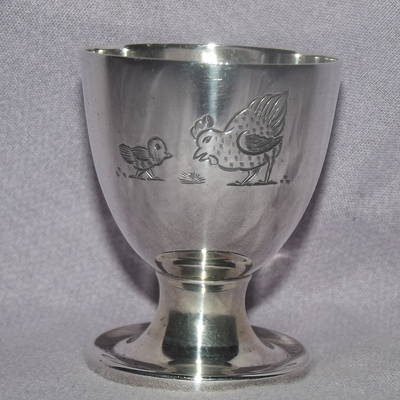 Solid Silver Egg Cup London 1949.