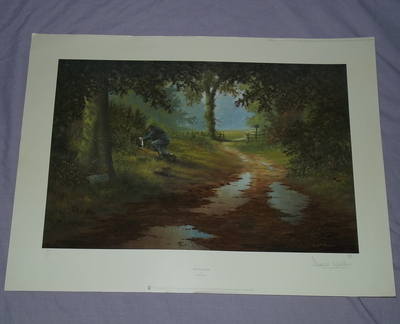 David Waller Limited Edition Signed Print, The Poacher.
