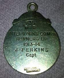 Silver Football Medal or Watch Fob 1913 (2)