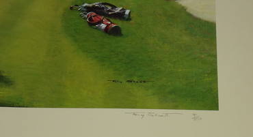 Tony Sheath Limited Edition Signed Print Holing Out (3)