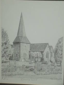 St Lawrence Church Bapchild Print by Nigel Wallace (2)