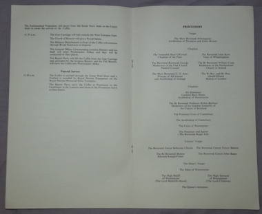 Ceremonial Program The Funeral of the Earl Mountbatten of Burma 1979 (3)