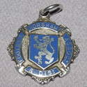 Silver and Enamel Football Medal, Horsham 1936.