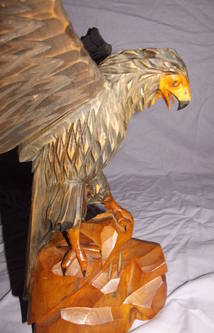 Carved Wooden Eagle (4)
