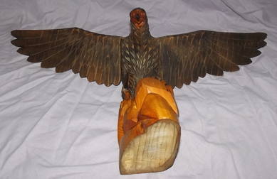 Carved Wooden Eagle (5)