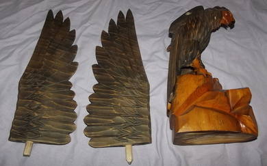 Carved Wooden Eagle (6)