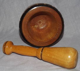 Wooden Pestle and Mortar (2)