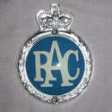 Vintage Plastic RAC Grille Badge.