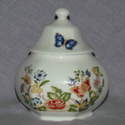 Aynsley Cottage Garden China Lidded Trinket Pot.
