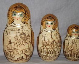 Set of 9 Russian Dolls The Golden Ring Of Russia (4)