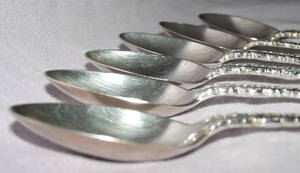 Silver Set of 6 Tea Spoons Josiah Williams 1920 (3)