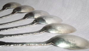 Silver Set of 6 Tea Spoons Josiah Williams 1920 (4)