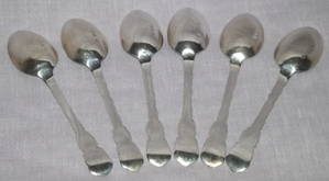 Silver Set of 6 Tea Spoons Josiah Williams 1920 (5)